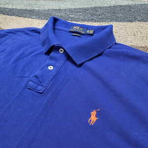 Polo Ralph Lauren Men's 2XL Classic Fit Blue Short Sleeve Polo Shirt Knicks